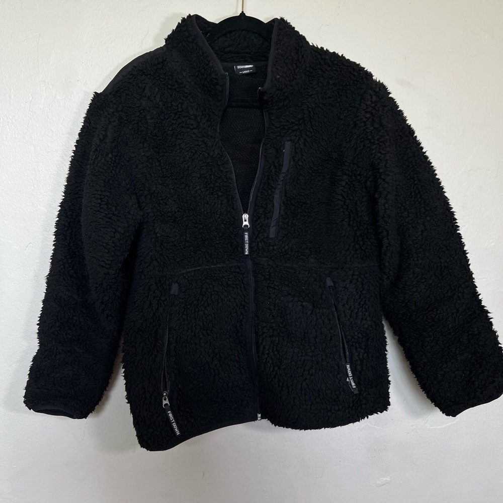 Women's Black Fleece Ski Jacket #3